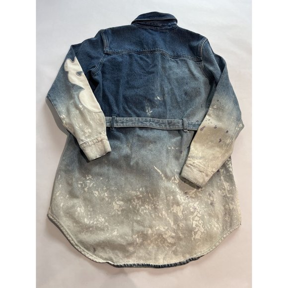 Off-White Shaped Jeans Dress in Blue - Picture 3 of 5